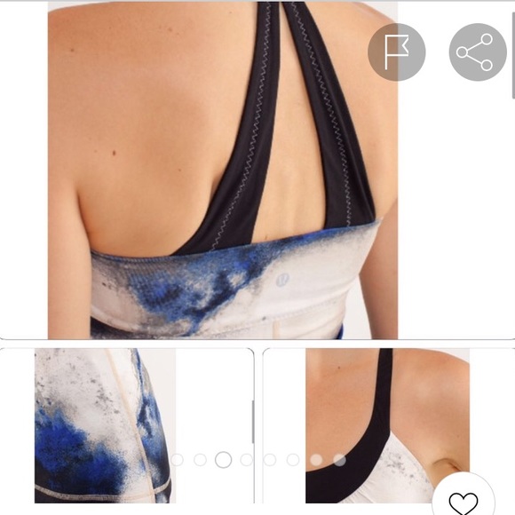 LULULEMON Multi-color Milky Way Patterned Scoop Me Up Tank Top Size 8 - Picture 5 of 5